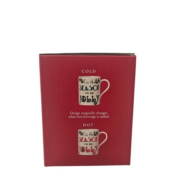 Lenox Heat Changing Christmas Mug Tis the Season Holiday 12oz NIB Coffee Tea - Picture 3 of 11